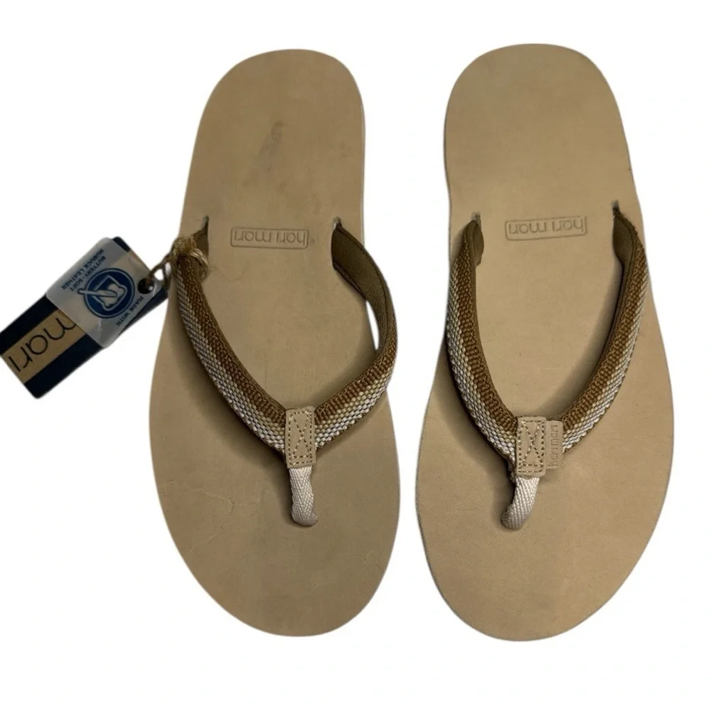 Hari Mari Scouts Women’s Flip Flops Sandals Tobacco Breeze Size 8 NWT